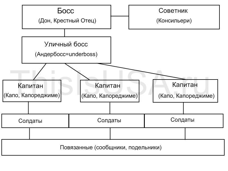 Ранги в мафии